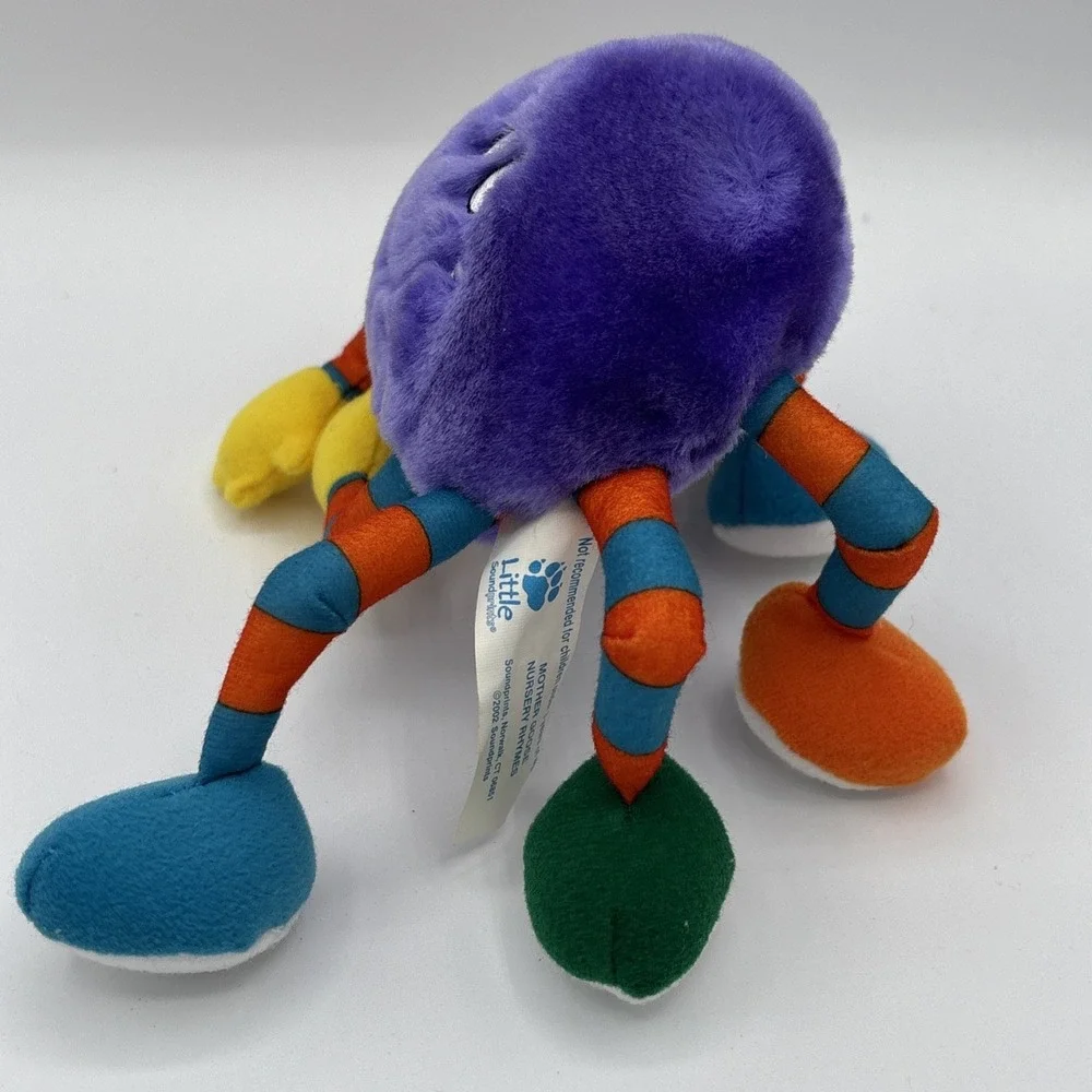 Soundprints Mother Goose ITSY BITSY SPIDER Finger Puppet Plush Mini Stuffed Toy - Picture 2 of 8